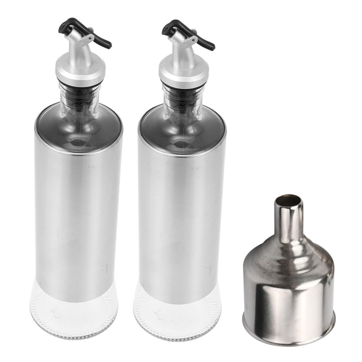 SOLUSTRE Botellas para Condimentos de Acero Inoxidable Dispensador de Aceite para Cocina Recipiente para Vinagre para Uso la Cocina