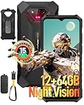 Ulefone Armor X13 Rugged Smartphone Android 15, 12GB RAM 64GB ROM, 6320mAh, 6.52 inch Tough Screen, 50MP Waterproof Camera, 3-Card Slot 4G Dual SIM, NFC, Fingerprint Face ID, UK, Black