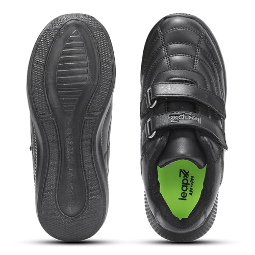 Image of Liberty Lucy & Luke FUNRUN-E Casual Shoes for Kids - Black & White Slip-On Sneakers for Boys & Girls | Memory Foam Insole, Lightweight Everyday Shoes for School, Play, Daycare & Family Outings