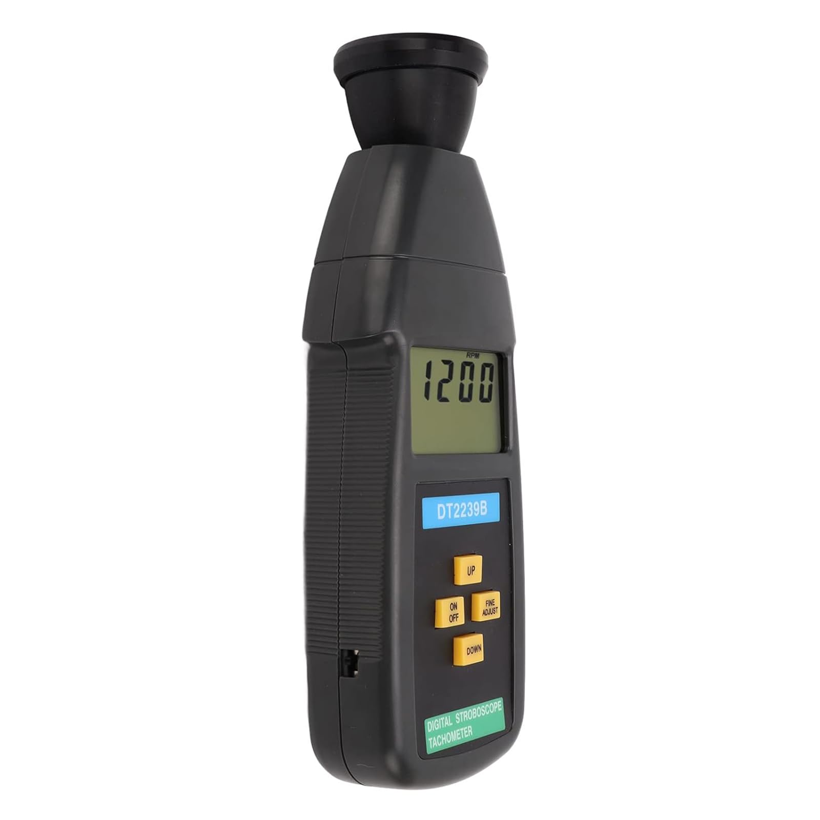 Tacómetro Digital Portátil Con Estroboscopio, Tacómetro Digital Con Flash Y Medidor De Revoluciones Con Pantalla LCD, Rango De Medición De Hasta 19 999 Rpm, Para Motores, Piezas De Máquinas Y Tornos