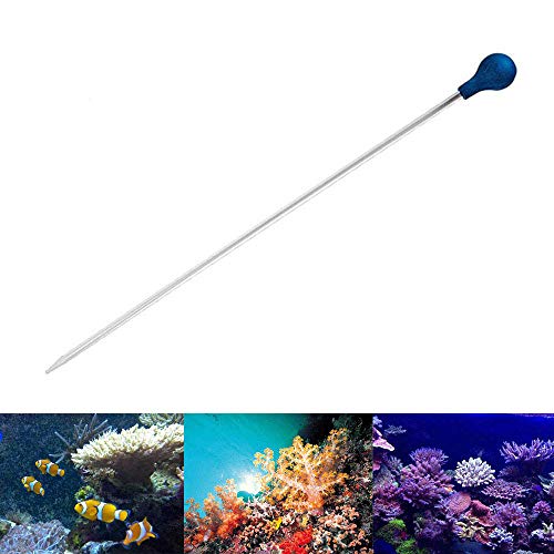 PeSandy Coral Feeder SPS HPS Feeder, Long Acrylic Aquarium Coral Feeder Syringe Tube for Reef/ Anemones/ Eels/ Lionfish and Other Organisms, Liquid Fertilizer Feeder Accurate Dispensing Spot