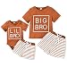 Honykids Baby Boy Matching Outfits Big Brother/Little Brother T-shirt+Short Pants Summer Matching Outfits (6-12 Months, Only Little Brother, khaki)