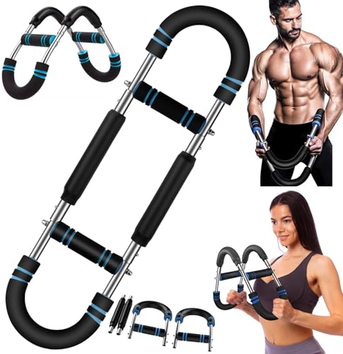 Twister Armtrainer, Fitnessgeräte für Zuhause Brusttrainer Männer Verstellbares 40-100lb, Unterarmtrainer Tragbares Abnehmbares Muskel Fit Gerät