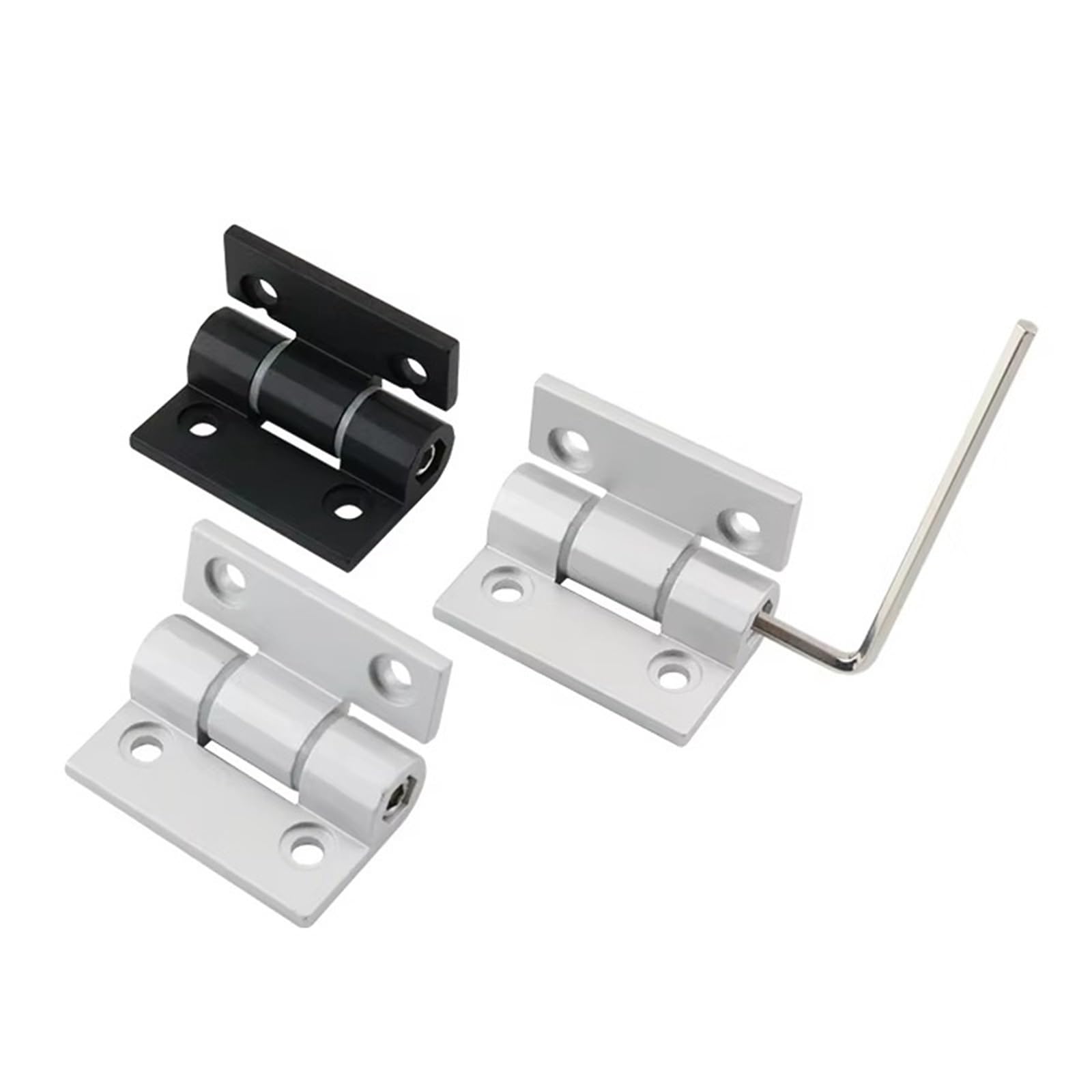 Charnière d'amortissement en alliage d'aluminium Silvery-42 durable
