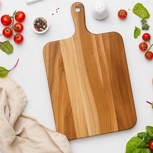 Set de 2 Tablas de Cortar de Madera con Mango miniatura 7