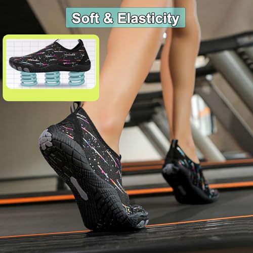 Hike Barefoot Shoes Women Pro Wide Toe Water Footwear Quick Dry Non-Slip Athletic for Beach Pool Aqua Swim Surf Walk4
