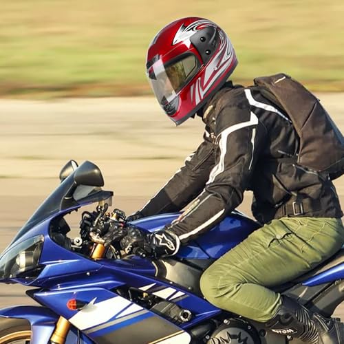 Casco de cara completa ligero con engranaje protector para adultos 5