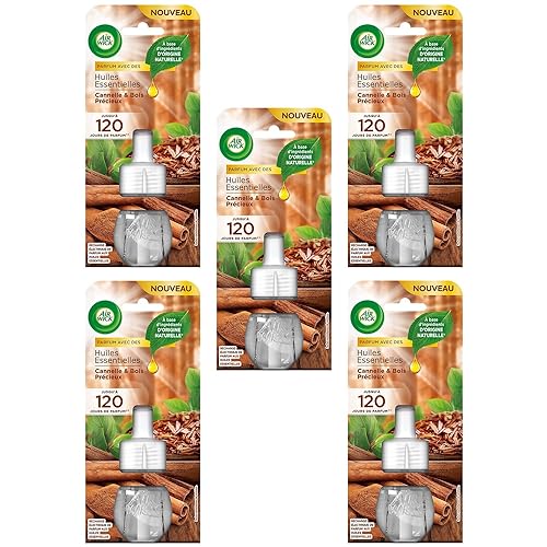 Recharges électriques Air Wick Cannelle x5 pour diffuseur d'huiles essentielles