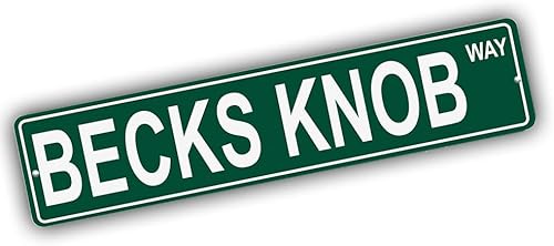 Vista 528 de Ohio Mountains Pick Your Mountain Compatible/repuesto para Ballards Hill United States Mountain Aluminio Metal Tin Street Sign Style decoración