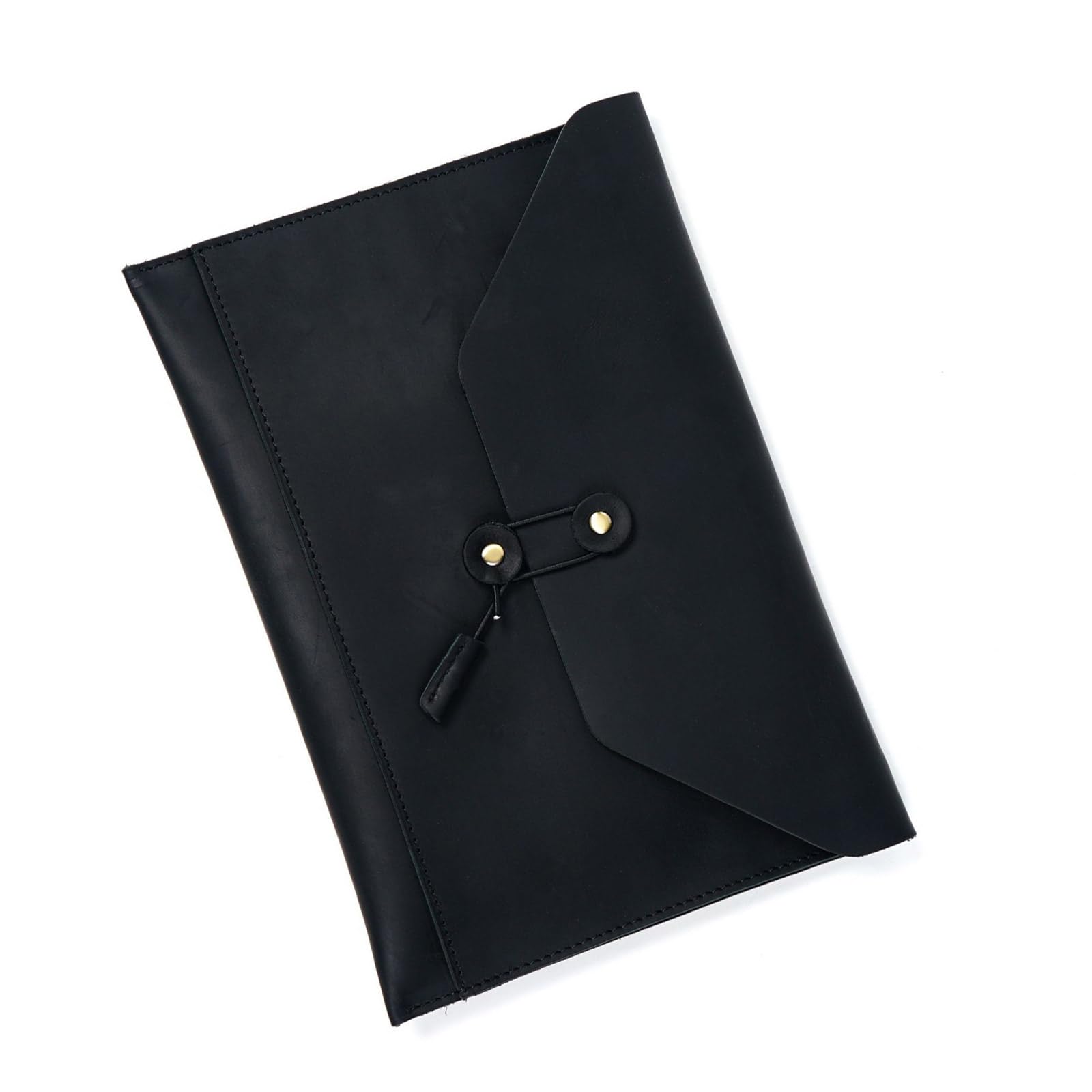 Porte-documents en cuir synthétique avec fermeture à cordon, organiseur de documents avec plusieurs porte-cartes pour homme et femme, organiseurs de papier