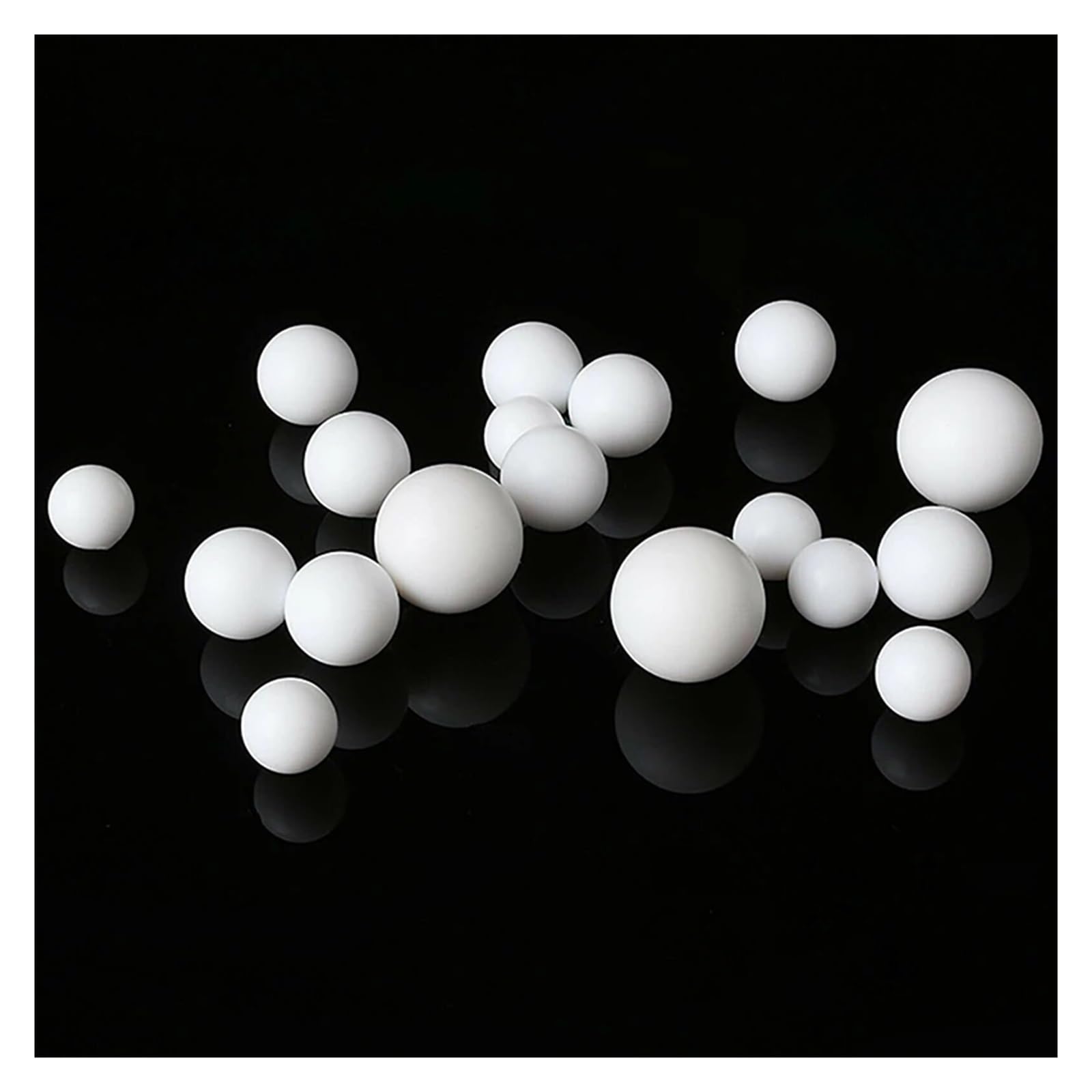 LIUCH POM-Kunststoffkugel Durchmesser 2 2,38 2,5 2,778 3 3,175 3,969 4 4,5 4,763 5 5,556 6 6,35 6,95 7 mm bis 15 mm Präzisions-Vollkugel weiß(100pcs,15mm)