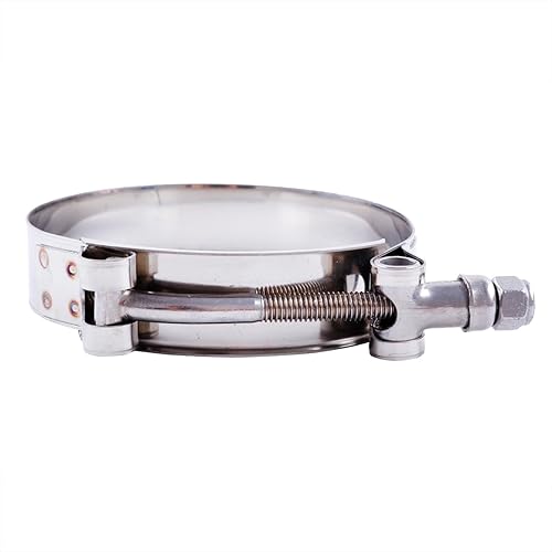 Miniatura 7 de 2 abrazaderas de manguera de acero inoxidable de 4 pulgadas, rango de abrazadera de 4.1 a 4.5 pulgadas (4.094-4.488 in) para abrazaderas de manguera