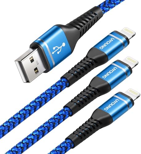 Amazon.co.jp: Lightntingケーブル 2M iPhone 充電ケーブル 3本 USB-A 