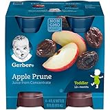 Gerber Juice, Apple Prune, 4-CT, 16 OZ (Pack of 6)