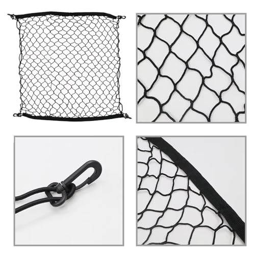 Filet de rangement coffre voiture nylon 110x40 cm extensible - 2