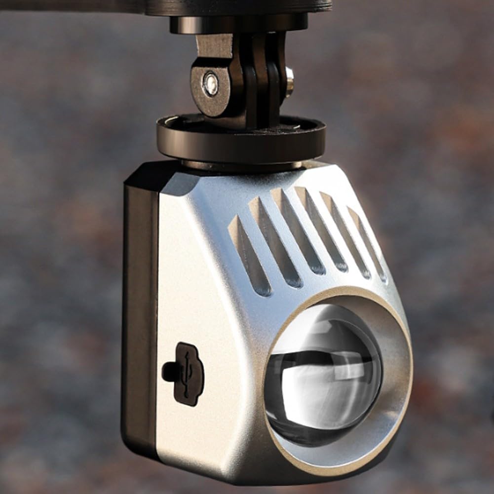 Faro delantero de ciclismo, 1000 lúmenes, recargable por USB-C, con control remoto inalámbrico, lámpara frontal de aleación de aluminio impermeable IPX6, 4 modos para conducción nocturna