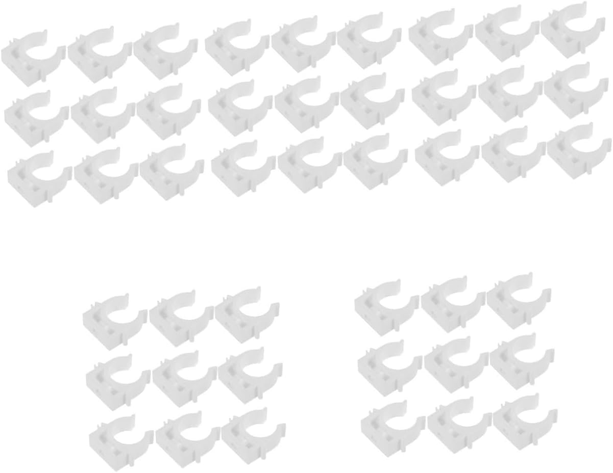 OUNONA 120pcs Pvc Pipe Clamps Hose Support Brackets for Water Pipes and Hoses Easy to Install Tubing Buckles and Versatile for Home and Industry