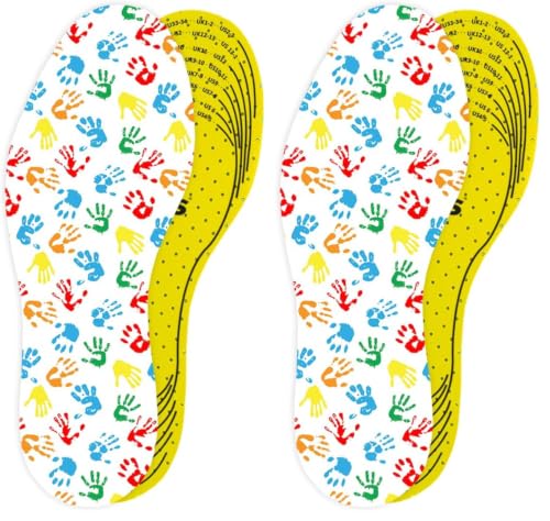 Image of Kids Insoles Cut to Fit - Breathable Shoe Inserts for Children & Toddler, Prevent Blisters Keep Feet Fresh, Up to 23cm / 9 inch - Kaps Arieto (Pack of 2)