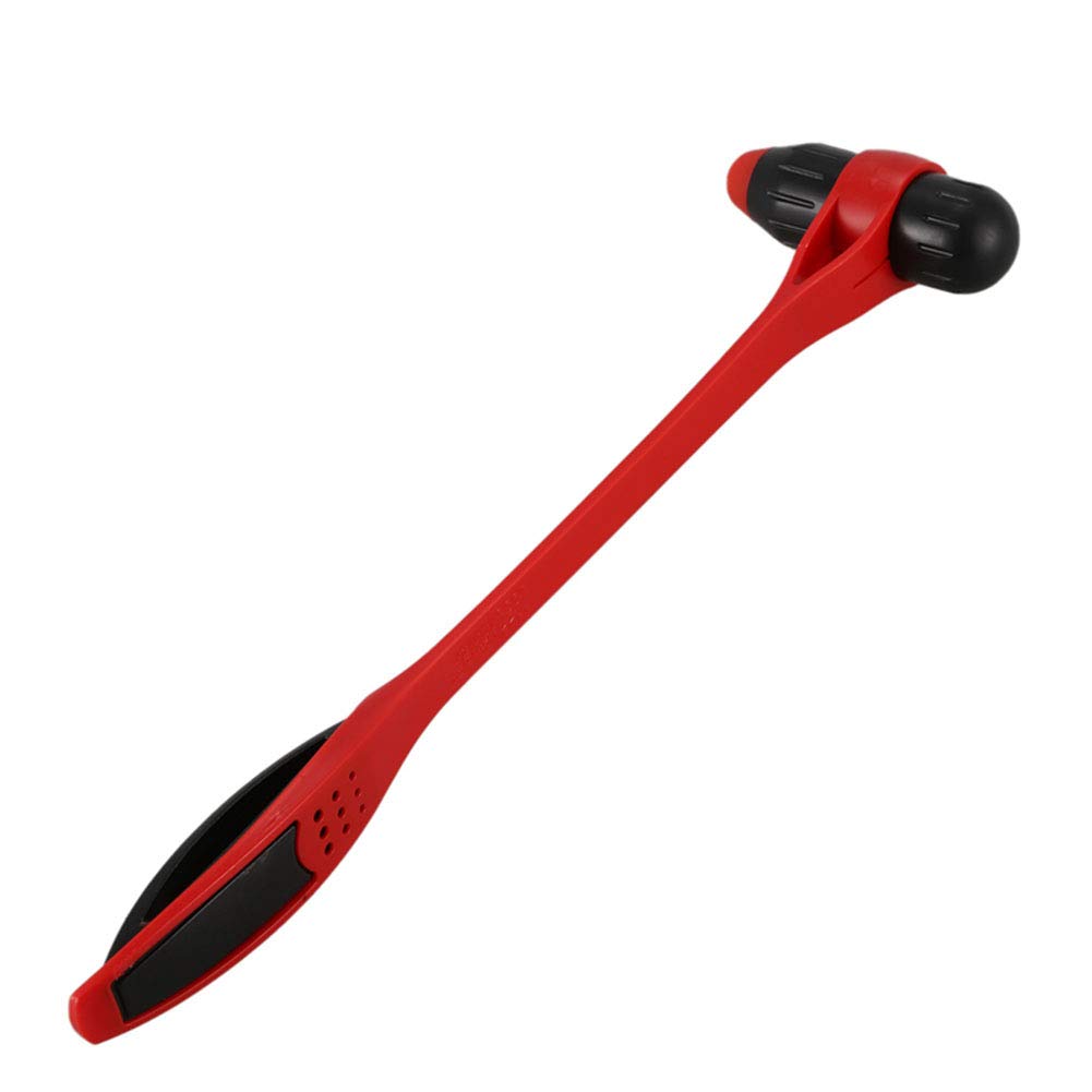 Martillo de masaje para alivio del estrés de la espalda y el cuerpo, masajeador de plástico de mano elástico flexible (A)