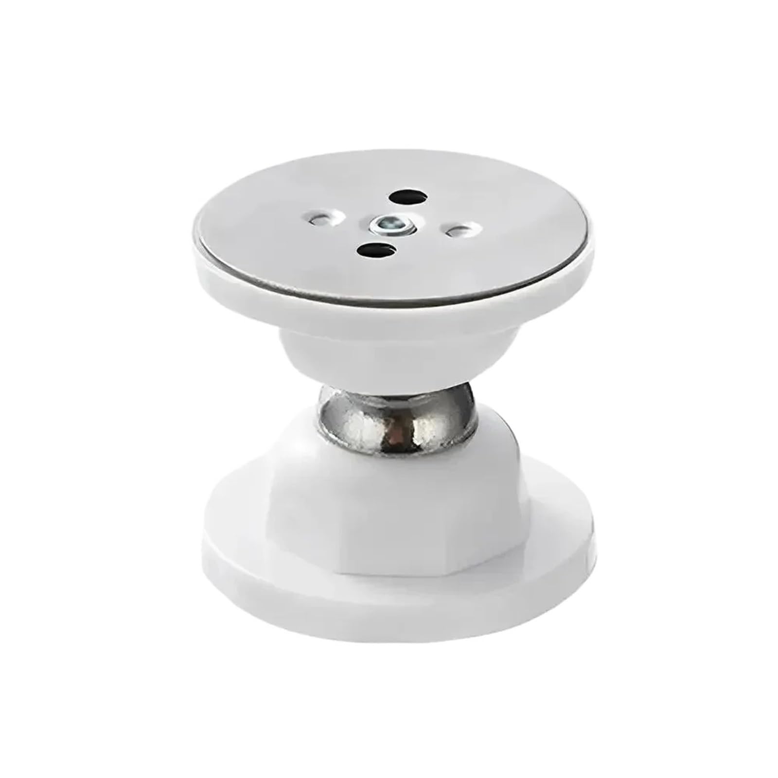 Fjixuo White 2Pcs Silicone Door Suck Hotel Household Strong Magnetic Mute Touch Anti-Collision Stall Stopper For Home, Office(White)