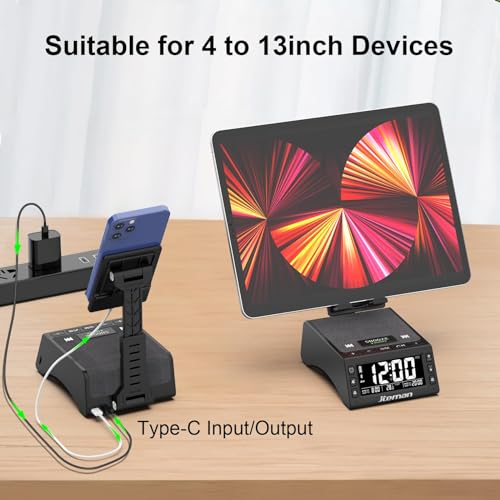 JTEMAN-Gifts-for-Men-WomenCell-Phone-Stand-with-Wireless-Bluetooth-SpeakerAdjustable-Cool-Tech-Kitchen-GadgetsUnique-Birthday-Gifts-for-MenWomen