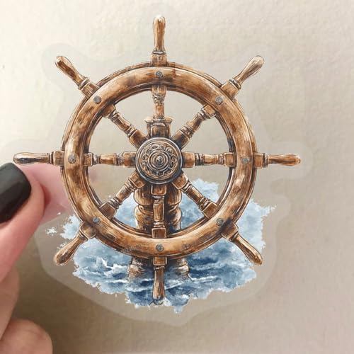 Image of 50 PCS Retro Sailing Stickers for Scrapbooking Journaling Junk Journal Scrapbook Supplies - Waterproof Transparent PET Aesthetic Decals for Resin Crafts Decorative Art Crafts (Retro-2)