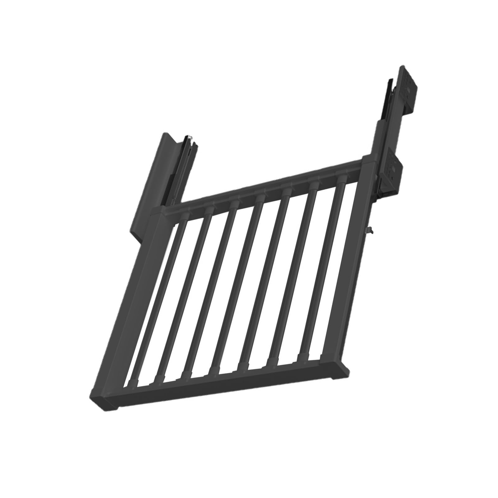 Générique Tiroir à Pantalons rétractable et séchoir Invisible, Organisateur de penderie intégré, Solution de Rangement Gain de Place (Noir, 850-1200 mm)