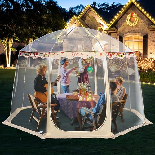 Bubble Clear PVC Tent for Outdoor Dining Igloo PVC Tent Oversize Protection from Cold, Wind and Snow...