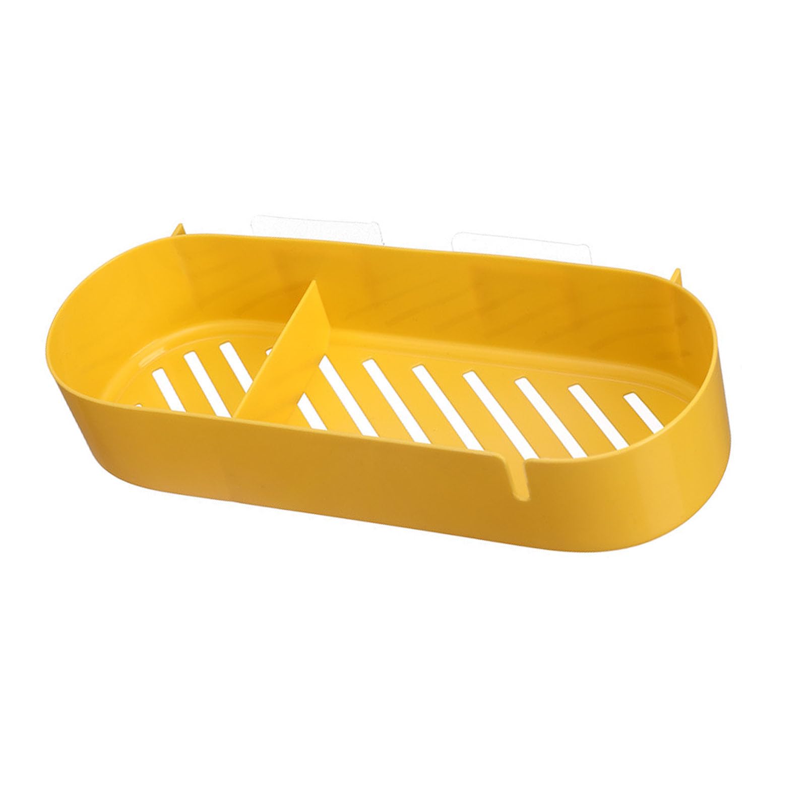 HERCHR Shower Caddy Plastic Wall Mount Organizer Adhesive Shower Organizer No Drilling Adhesive Shelf Wall Shower Caddy Shelf