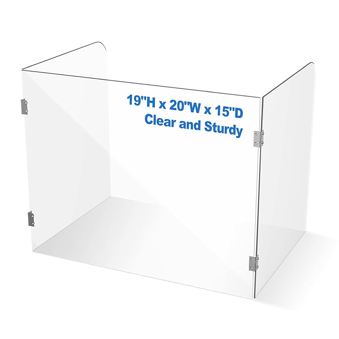 Buy Desk Shields for Classroom Clear Acrylic Plexiglass Barrier for