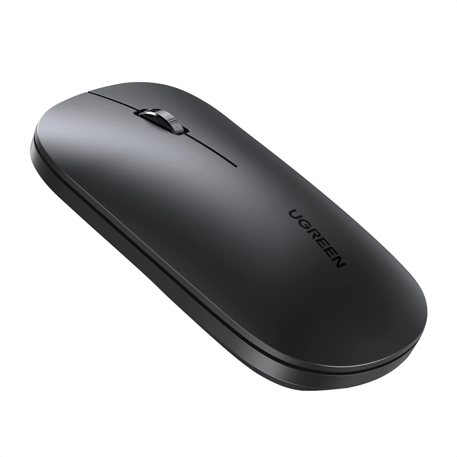 UGREEN Slim Wireless Mouse, Bluetooth5.0+2.4G, Silent, 4000 DPI Adjustable, Compact and Portable, Ultrafast Scrolling, for Office/Home/Study, Compatible with Windows, macOS, iOS, Android, Linux