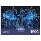 Dragon Quest Jigsaw Puzzle Impossible 1000 Pezzi City Night View Decorazione Per La Casa. Giochi Rilassamento E Intelligence Per Adulti E Ragazzi Da 14 Anni 52x38cm/1000pcs