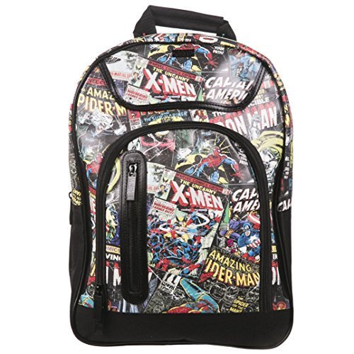 Marvel Black Comic Covers Back Pack by BB Designs