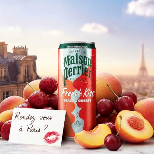 Maison Perrier French Kiss Sweetened Sparkling Water, Peach & Cherry - image 2