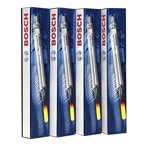 Lot de 4 Bougies de Préchauffage Bosch, 0250212009