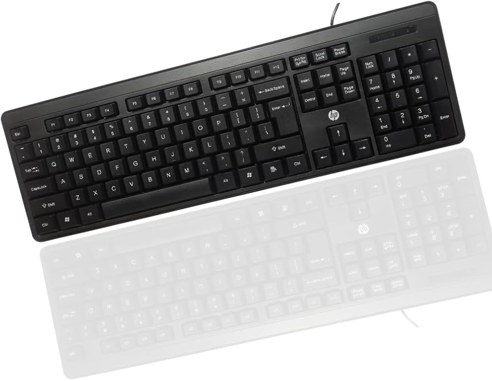 HP K100 USB Wired Keyboard | Full Size Keyboard with USB Connectivity | Comfortable Typing | Compatible with Windows PC/Desktop/Laptop | Model 7J4H1AA#ACJ-image-12