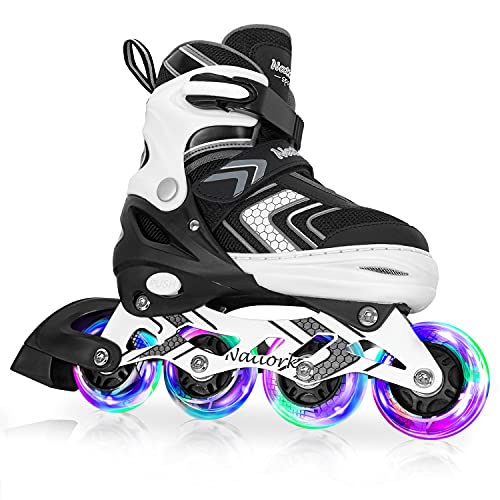 Nattork Adjustable Inline Skates for Kids,Boys Girls Roller...