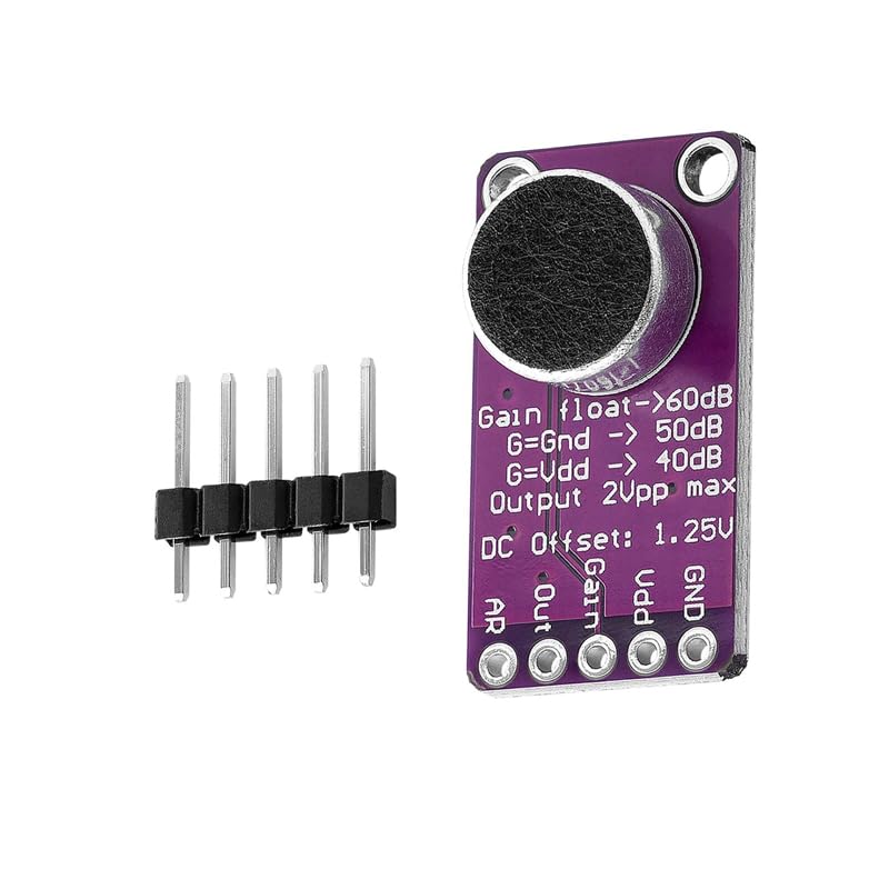 GERUI 4 Stück MAX9814 AGC Microphone Amplifier Board Compatible with Arduino