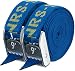 NRS 1-Inch Heavy-Duty Tie-Down Straps, Blue (9-Foot)- Pair