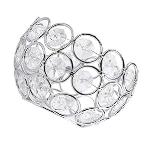 Crystal candle holders, tea light holders, housewarming gifts, candle holder for romantic candlelight dinner(Bowl type)