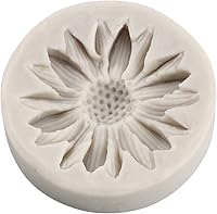 Vista 5 de Moldes de silicona de girasol, molde de fondant de flores para decoración de pasteles, decoración de cupcakes, pasta de caramelo de chocolate, juego