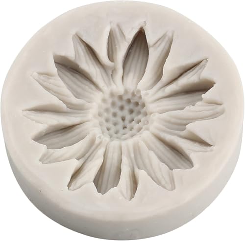 Miniatura 5 de Moldes de silicona de girasol, molde de fondant de flores para decoración de pasteles, decoración de cupcakes, pasta de caramelo de chocolate, juego