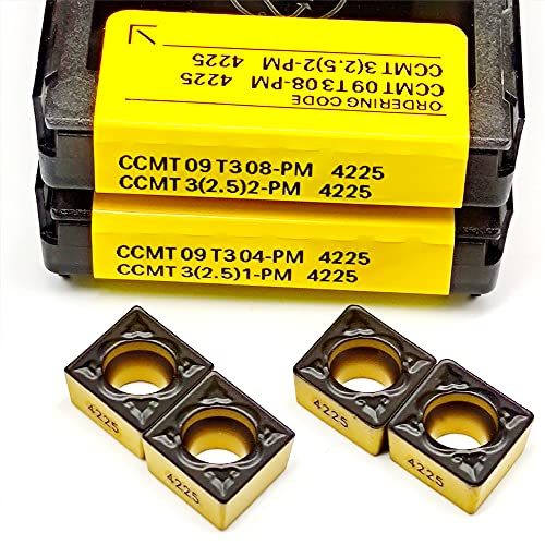 10 piezas inserciones de carburo para torneado CCMT09T304 miniatura 4
