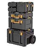 Modular rolling toolbox storage system, stackable toolboxes, high - strength storage solution, suitable for construction sites, workshops, and...
