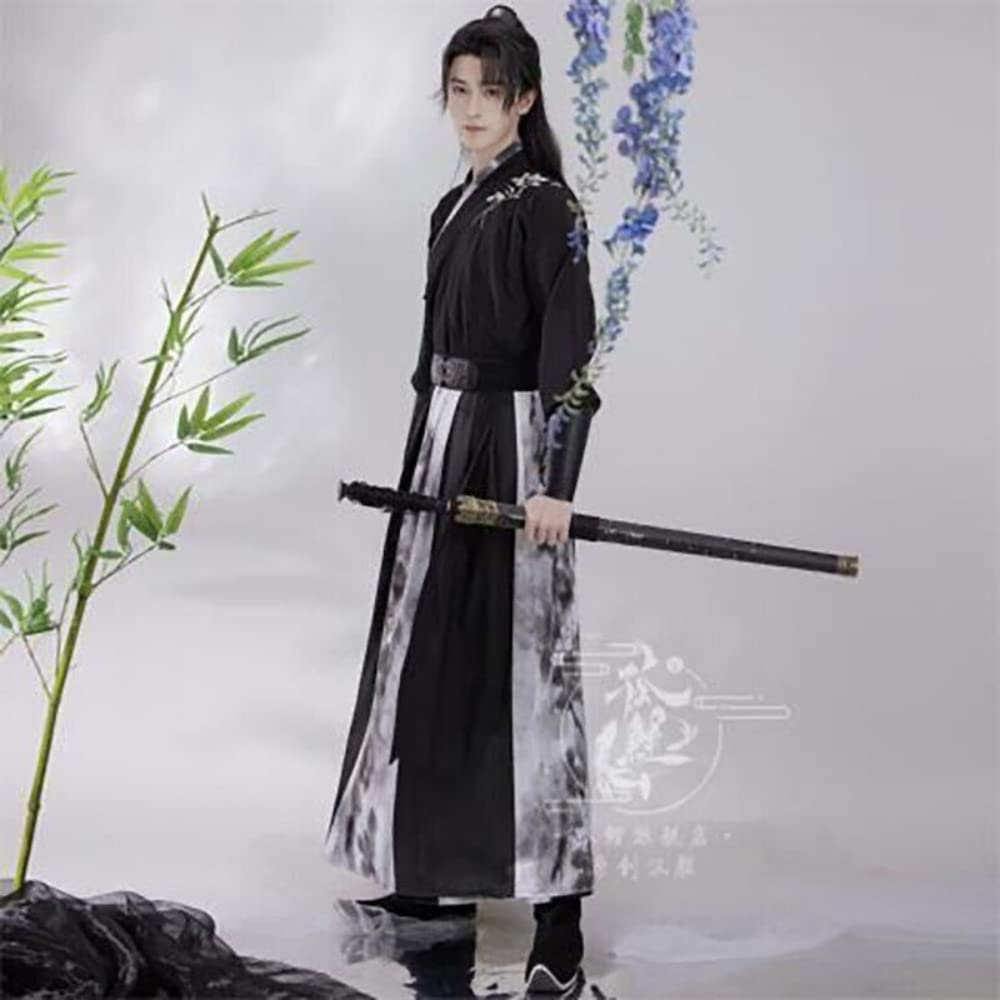 Chińska sukienka Hanfu, Hanfu mężczyźni starożytny chiński zestaw Hanfu męski kostium cosplay letnia impreza Hanfu