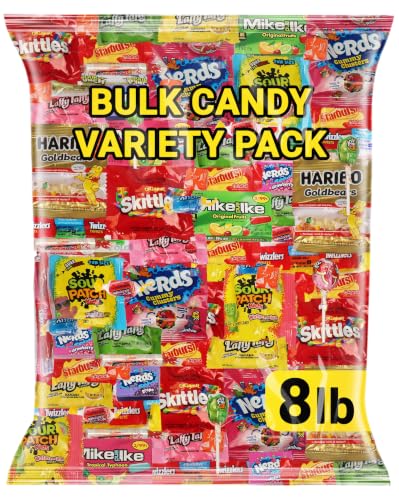 Halloween Bulk Candy Variety Pack 8 LB - Individually Wrapped Candy Mix - image 1