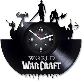 World of Warcraft Horde Vinyl Record Wall Clock. Decor for Bedroom, Living Room, Kids Room. Gift for Boys or Girls. Christmas, Birthday, Holiday, New Home, Anniversary Present.