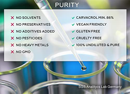 Aromavita Essential Oil Of Oregano-100% Pure Undiluted Non Gmo Extra Strength Organic Greek Oregano Oil - Over 86% Carvacrol Oregano Extract Liquid Nutritional Dietary Supplement, 3.4 Fl.oz/100Ml #TOP4