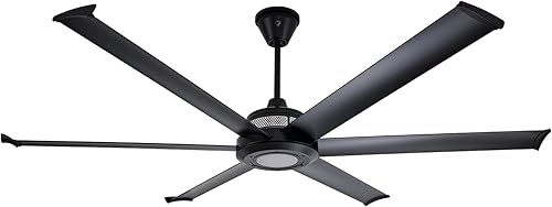 Miniatura 2 de Big Ass Fans Ventilador de techo Mammoth de 72" para exteriores con luz LED – Acabado negro – Ventilador de techo inteligente con Wi-Fi, control