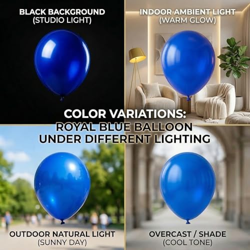 Image of 114pcs Royal Blue Balloons Different Sizes, 18 12 10 5 inch Matte Dark Blue Balloons Garland Arch kit for Graduation New Year Baby Shower Birthday Baseball Nautical Party Decorations
